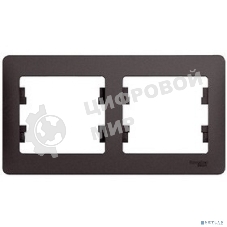 Рамка 2-м Glossa горизонт. графит SchE GSL001302