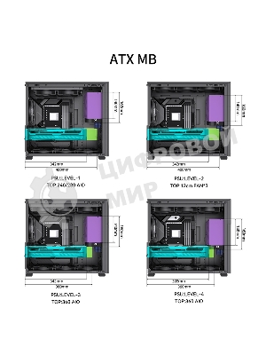 Компьютерный корпус без блока питания JONSBO D41 STD Black ATX без БП, боковая панель из закаленного стекла, mini-ITX, micro-ATX, ATX, черный