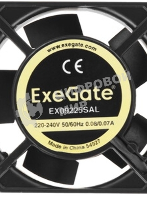 Вентилятор для корпуса ExeGate EX09225SAL черный, 92 мм, 2450 об/мин, 31 дБ
