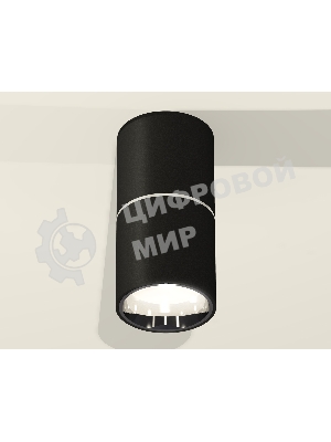 Светильник Ambrella Light XS6302081 SBK/PSL черный песок/серебро полированное MR16 GU5.3 (C6302, A2060, N6112)