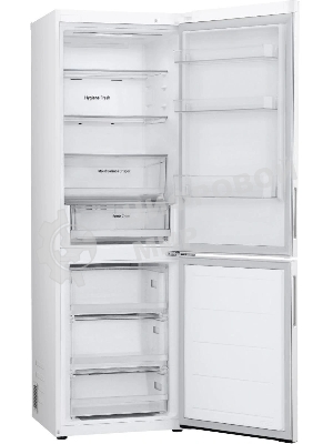 Холодильник LG GC-B459AQQW белый двухкамерный 234/110л морозилка снизу, No Frost