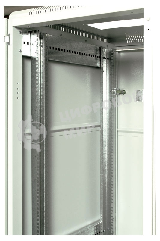 Шкаф коммутационный ЦМО ШТК-М-18.6.6-1ААА 18U 600x600 мм пер. дв. стекл задн. дв. стал. лист 2 бок. пан. направл. под закл. гайки 270 кг серый