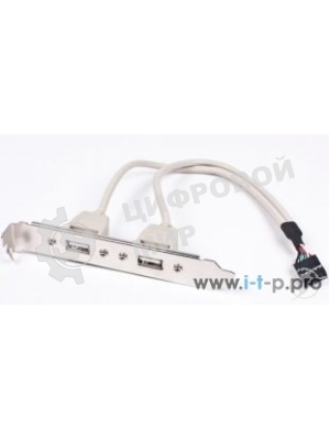 Планка в сист. блок на 2 USB2,0, Gembird 