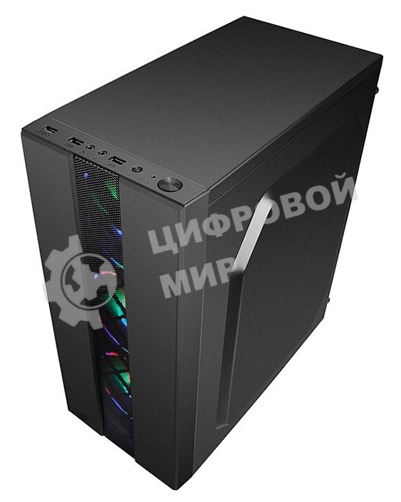 Компьютерный корпус Accord ACC-CL290B черный без БП ATX 2xUSB2.0 1xUSB3.0 audio