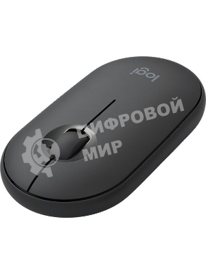Мышь беспроводная Logitech Pebble M350 графитовый, 1000 dpi, радиоканал, Bluetooth, USB, кнопки - 3