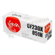Картридж лазерный Sakura CF230X/051H для HP и Canon, черный, 4000 к.