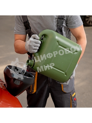 Канистра Stels для ГСМ вертикальная, 10 л., пластиковая, усиленная