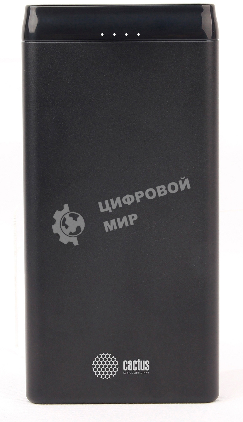 Портативный аккумулятор Cactus CS-PBFSFT-10000 Li-Pol 10000mAh 2.1A+2.1A черный 2xUSB