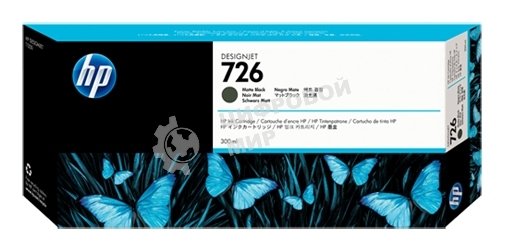 Картридж струйный HP 726 CH575A черный матовый для HP DJ (300мл)