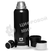 Термос Арктика 106-1600 черный, бытовой, вакуумный (для напитков)