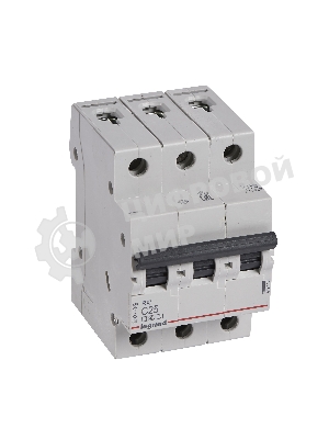 Выключатель автоматический модульный 3п C 25А 4.5кА RX3 Leg 419710