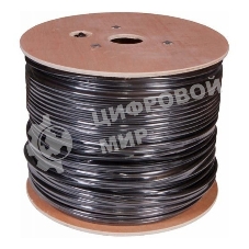 Кабель сетевой Buro UTP 4 пары cat5E solid 0.50мм Cu 305м черный стальной трос
