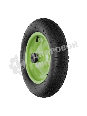 Колесо Сибртех пневматическое 3,00-8, длина оси 90мм,подшипник 16мм