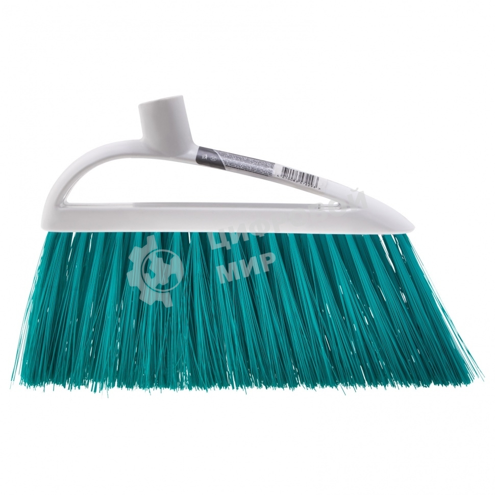 Щетка Home Palisad пластмассовая для подметания пола, премиум, 23 см, без черенка, бирюз. щетина