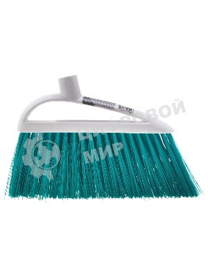 Щетка Home Palisad пластмассовая для подметания пола, премиум, 23 см, без черенка, бирюз. щетина