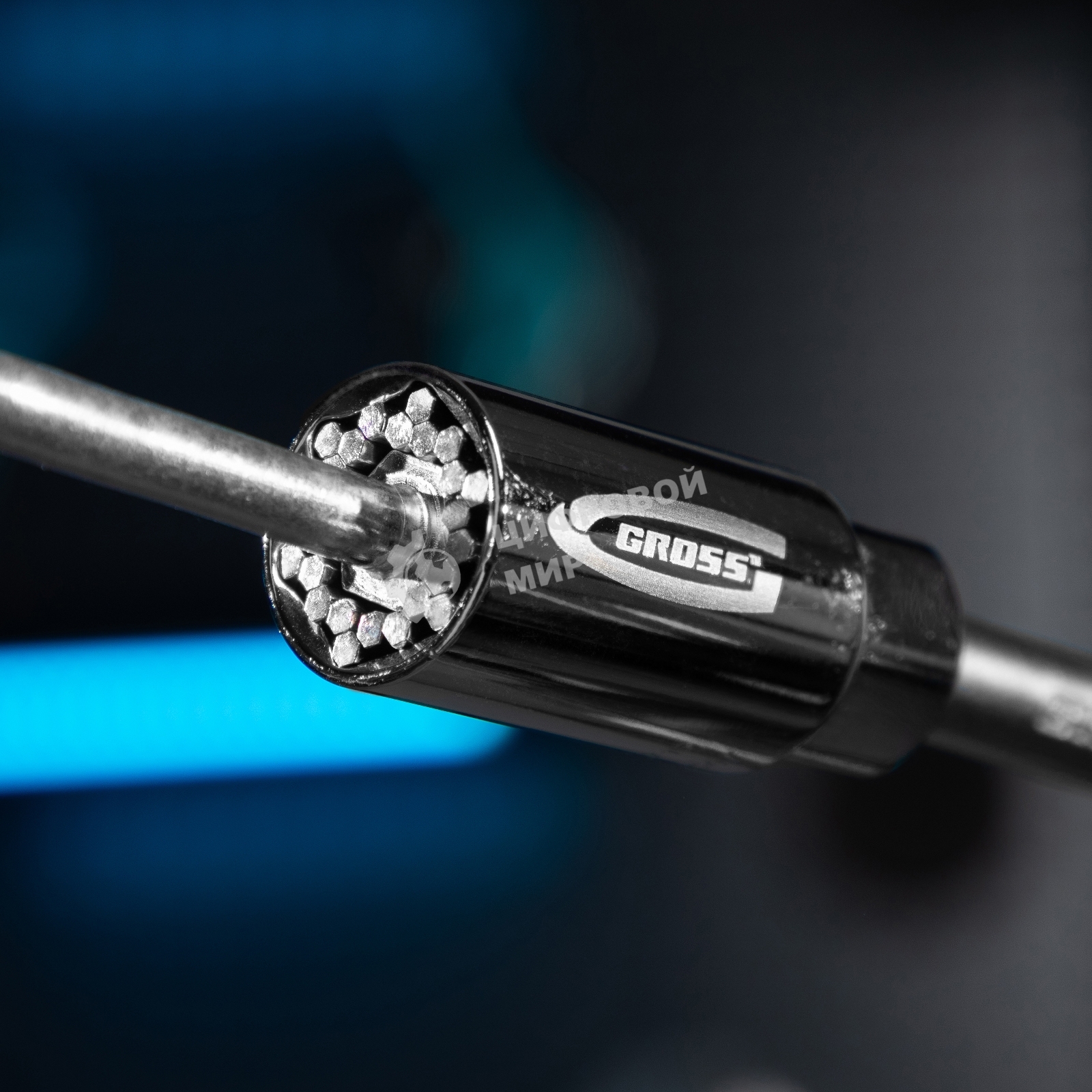 Головка торцевая Gross 13191 многоразмерная CrV 6-21 мм под квадрат 3/8