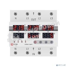 Трехфазное реле напряжения и тока с дисп. MRVA-3 63A EKF MRVA-3-63A EKF