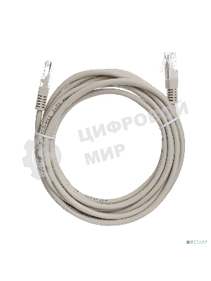 Коммутационный шнур Патч-корд литой Aopen/Qust ANP511 3M UTP cat.5е 3м серый
