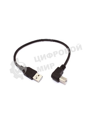 Кабель USB 2.0 на USB-B угол вверх 0,3 м