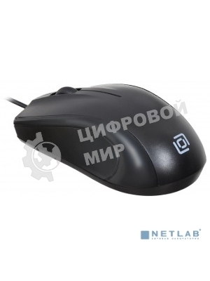 Мышь проводная Oklick 185M черный, 1200 dpi, USB, кнопки - 3