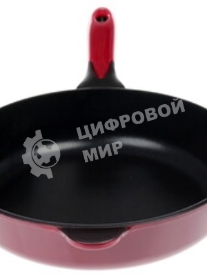 Сковорода НЕВА МЕТАЛЛ 9128 д.28 (Диаметр 28 см. 4-х слойное антипригарное покрытие ТИТАН пк равномерно нагревается за счет особой конструкции корпуса по принципу 