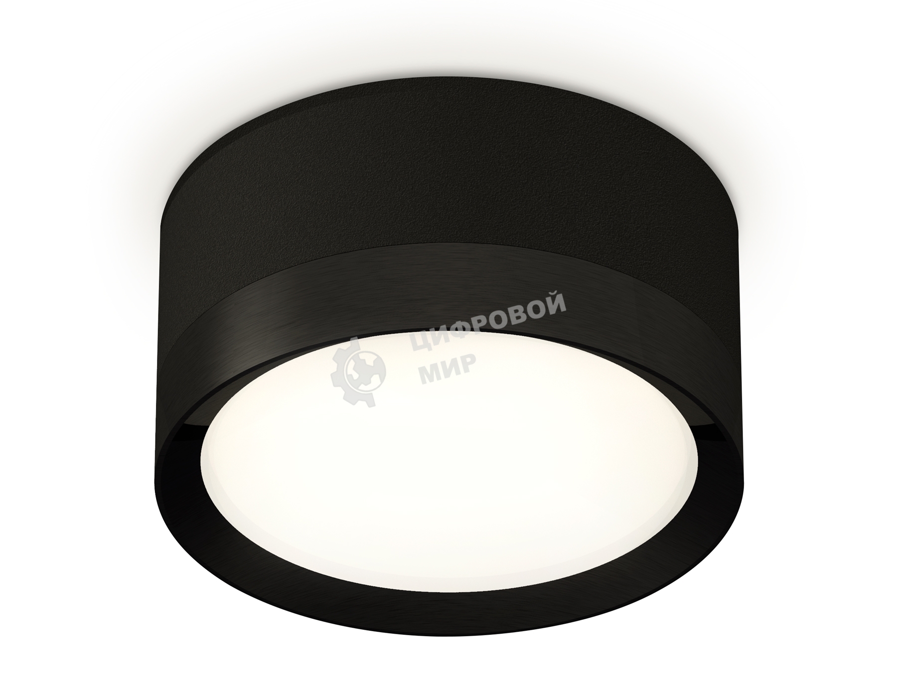 Светильник Ambrella Light XS8102002 SBK/PBK черный песок/черный полированный GX53 (C8102, N8113)