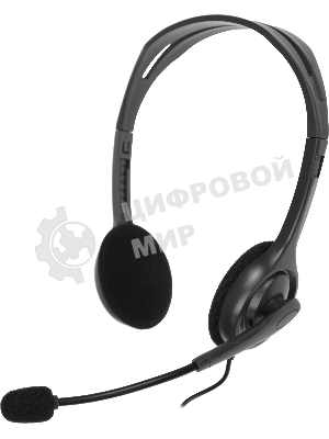 Гарнитура Logitech H110 серебристый, проводная, 3.5 мм