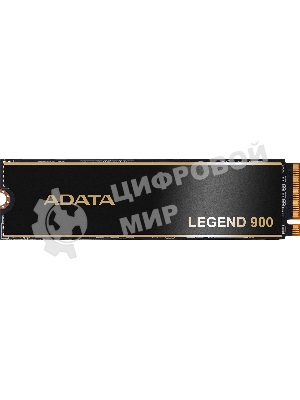 Накопитель SSD ADATA LEGEND 900, 512Gb, PCIe 4.0 x4, M.2 2280, NVMe, R/W 6200/2300, с радиатором