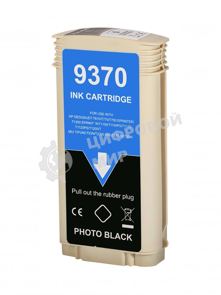 Картридж струйный NVPrint 72 (NV-C9370A) Photo Black для HP DesignJet T1100, T1120, T1200, T1300, T610, T620, T770, T790, T2300, T795 (130 мл)