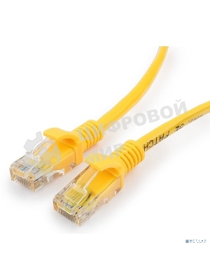 Патч-корд медный UTP Cablexpert PP10-0.25M/Y cat.5e, 0.25 м, литой, многожильный, желтый