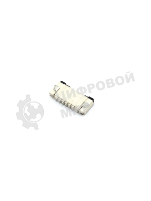 Разъем FPC Flip-Lock 1010-6RLGF 6 pin высота 1мм шаг 1мм