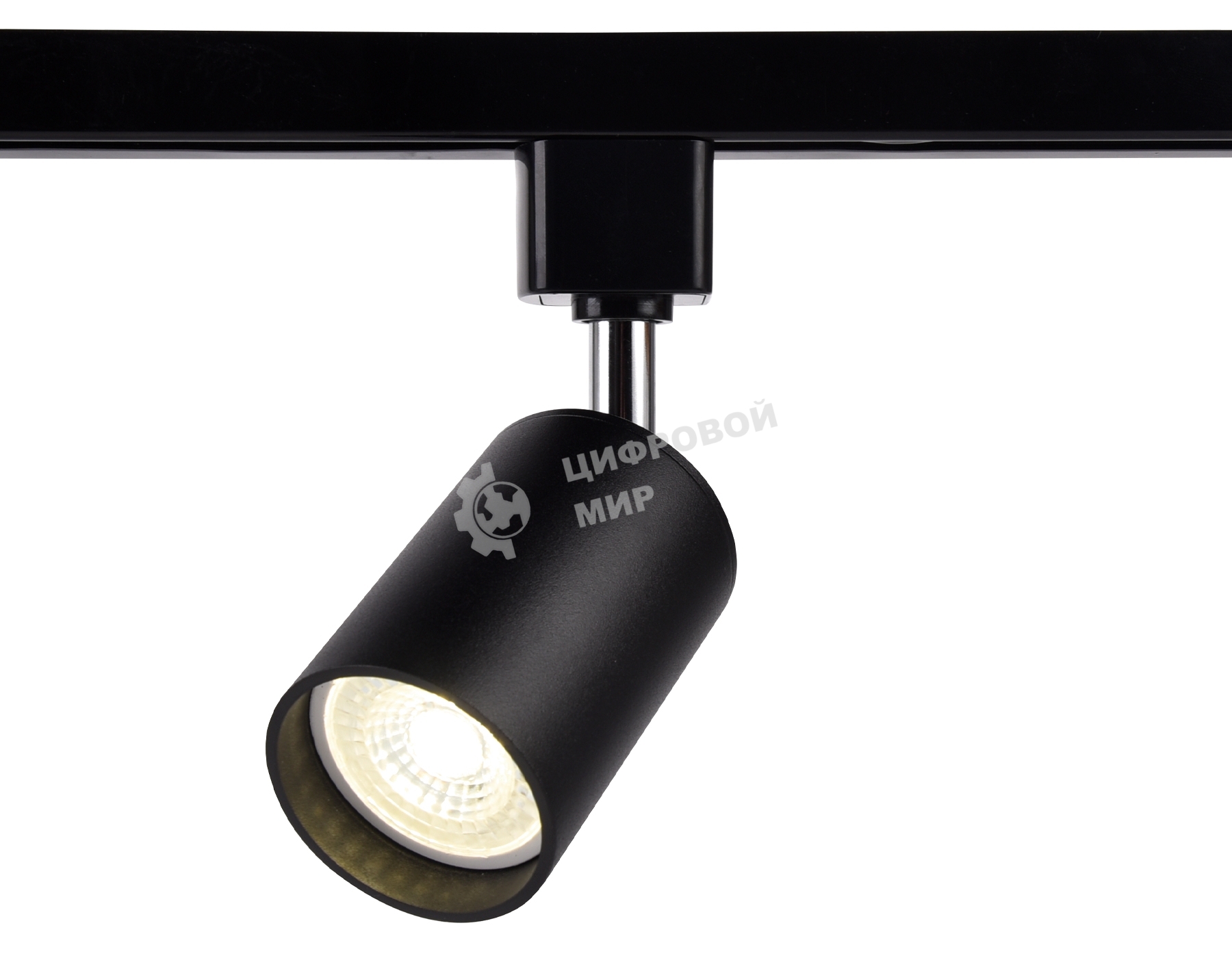 Трековый однофазный светильник со сменной лампой Ambrella light GL5123 BK черный GU10 max 12W