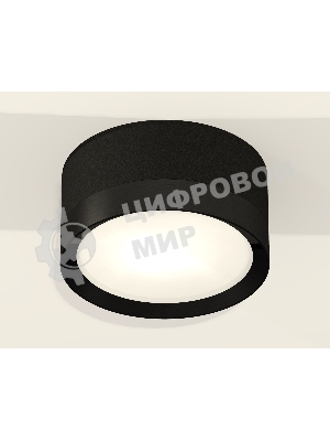 Светильник Ambrella Light XS8102002 SBK/PBK черный песок/черный полированный GX53 (C8102, N8113)