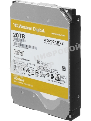 Жесткий диск HDD WD Gold 20Tb 7200rpm SATA 512Mb 3.5