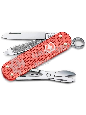 Нож перочинный Victorinox Classic SD Alox LE 2025 Stone Red (0.6221.L25) 58мм 5функц. красный подар.коробка