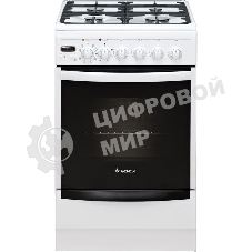 Плита комбинированная Gefest ПГЭ 5102-03 белый, конфорок 4 газовых, духовка 55 л, 50 см x 85 см x 58.5 см