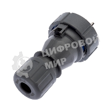 Вилка Rexant прямая влагозащищенная 2P+РE, 16 А, IP68