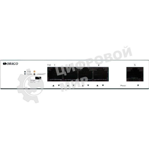 Коммутатор Unmanaged Switch 4x1000Base-T PoE, 1x1000Base-T, PoE Budget 60W, Long-range PoE up to 250m, metal case