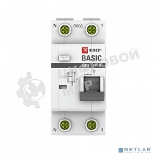 Выключатель автоматический дифференциального тока 1п+N С 20А 30мА тип АС эл. 4.5кА АД-12 Basic EKF DA12-20-30-bas