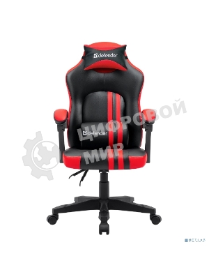 Кресло Defender MERCURY BLACK/RED черный/красный, экокожа