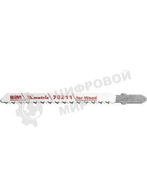 Полотна для электролобзика Matrix по дереву, 3 шт. T101BF, 75 x 2,5мм, Bimetal