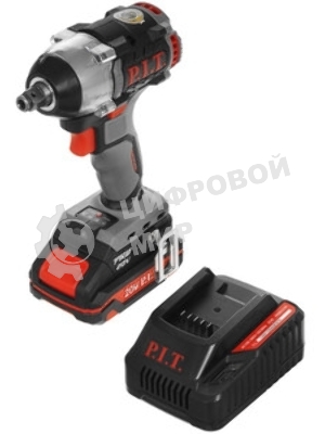 Гайковерт P.I.T. PIW20H-300B/1 аккум. патрон:квад.1/2