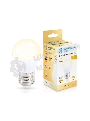 Лампа светодиодная	451103 LED G45 11W IC E27 2700K 175-265V