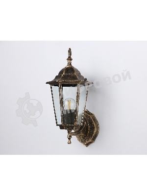 Уличный настенный светильник Ambrella light ST2012 GD/BK/CL золото/черный/прозрачный IP54 E27 max 40W 360*150*210