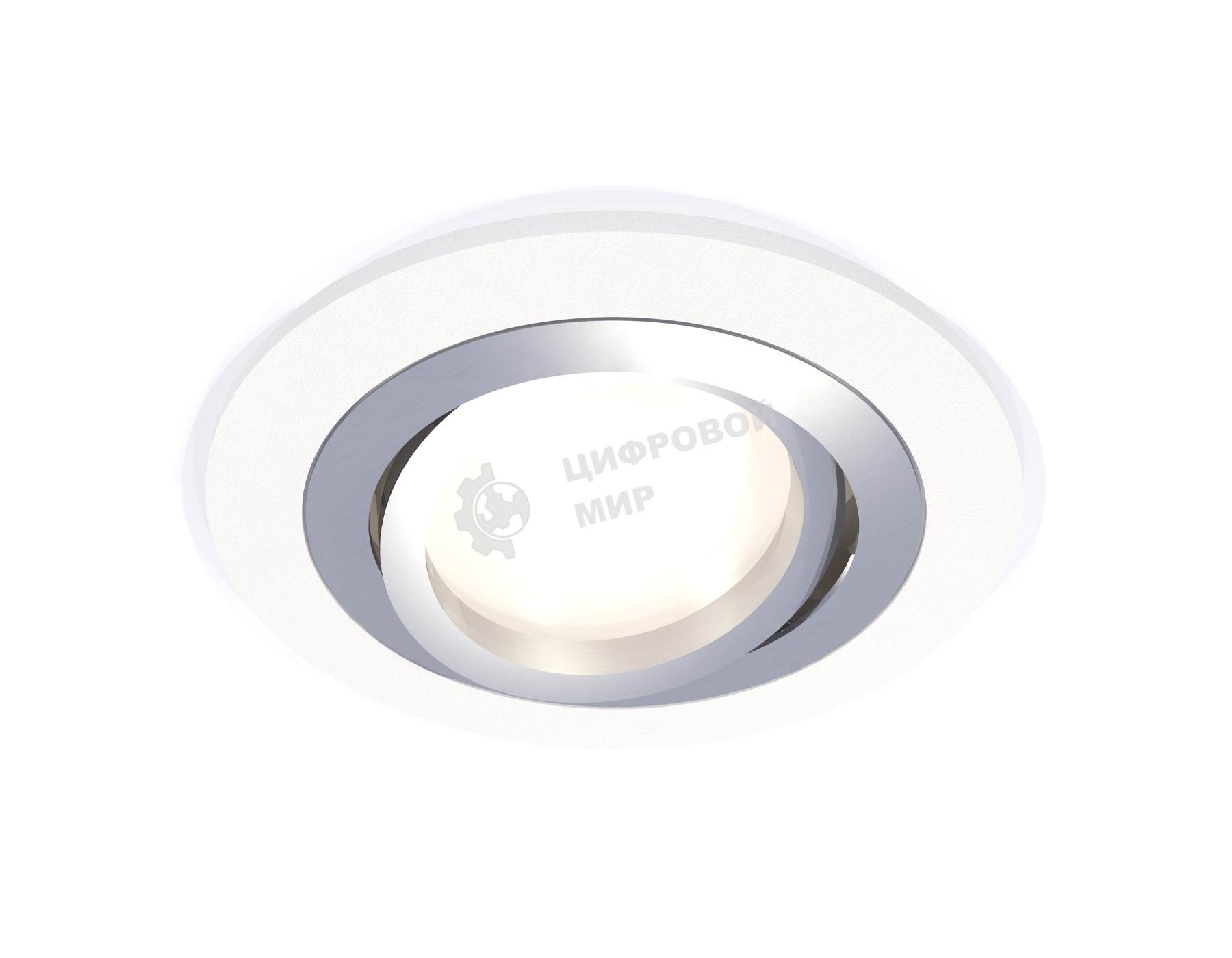 Комплект встраиваемого поворотного светильника Ambrella light XC7621082 SWH/PSL белый песок/серебро полированное MR16 GU5.3 (C7621, N7003)