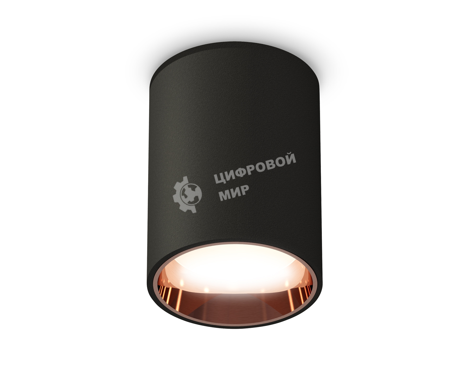 Светильник Ambrella Light XS6313024 SBK/PPG черный песок/золото розовое полированное MR16 GU5.3 (C6313, N6114)