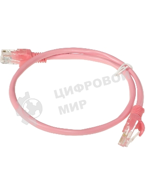 Патч-корд UTP Cablexpert cat.5e, 0.5м, литой, многожильный, розовый