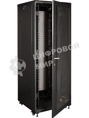Шкаф серверный Lanmaster Business (TWT-CBB-47U-8X12-P1) напольный 47U 800x1200мм пер.дв.перфор. задн.дв.перфор.2-хст. 2 бок.пан. 800кг черный