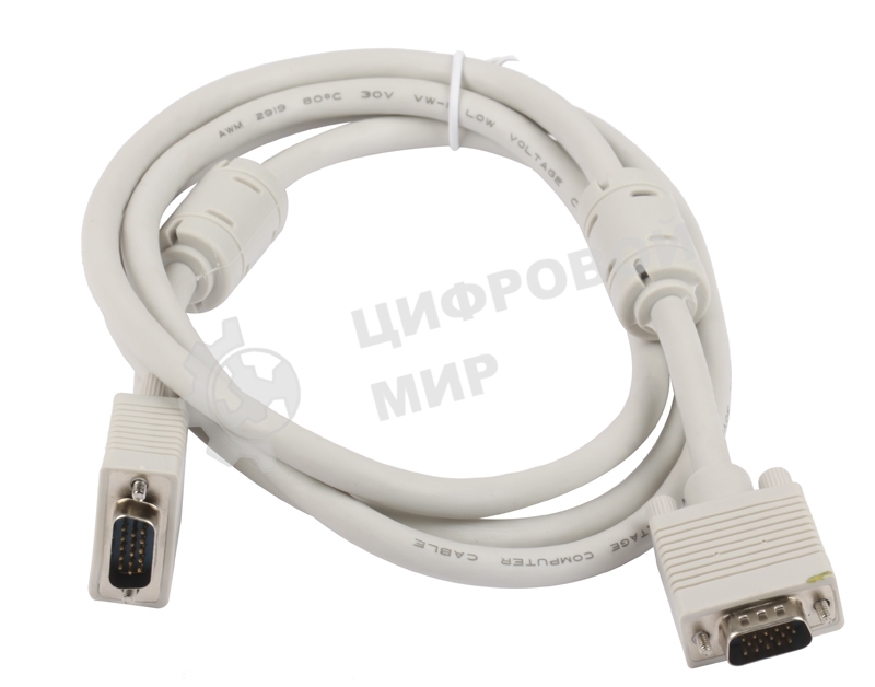 Кабель Gembird/Cablexpert VGA Premium,15M/15M,1.8м, тройной экран, феррит.кольца, пакет