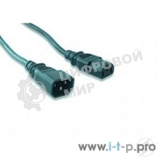 Кабель питания сист.блок-монитор Gembird 3.0м, VDE(0.75мм), черный, с зазем., пакет